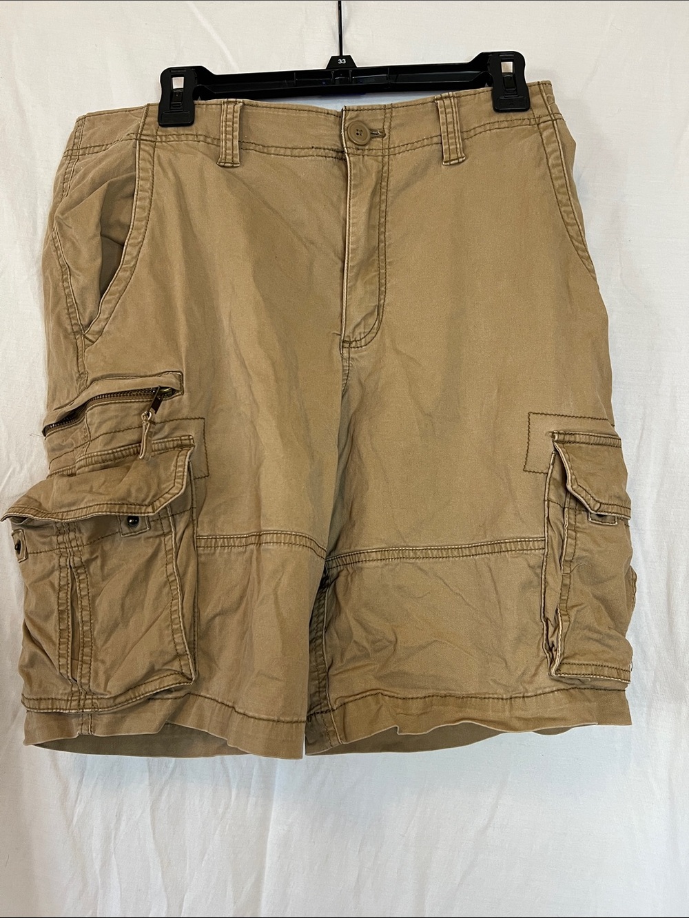 Men's Cargo Shorts in Khaki - Durable Casual Wear